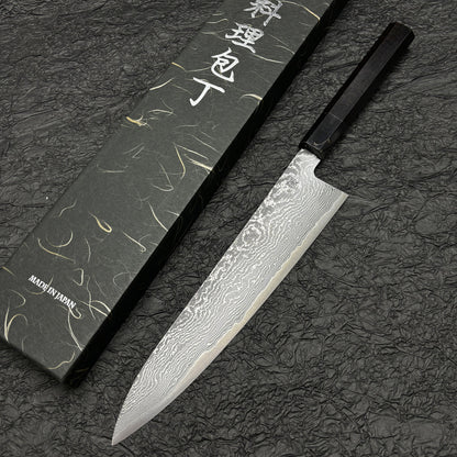Japanese Makoto Tanaka gyuto knife 240mm  Damascus R2/SG2 powder steel chef's knife